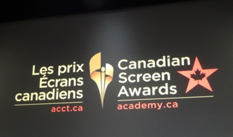 2016 Canadian Screen Awards Nominees