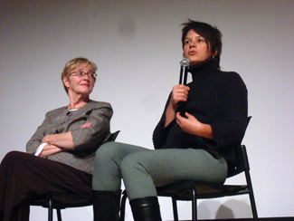 Maude Barlow, National Chairperson of the Council of Canadians, with Liz Marshall, Director of <em>Water on the Table</em>, Winner of the Award for the Best Canadian Feature Documentary at Planet in Focus 2010.