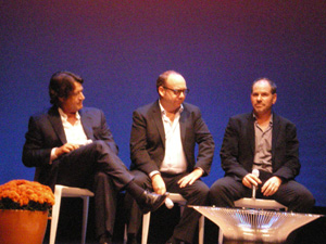 Robert Lantos, Paul Giamatti & Richard J. Lewis (from left to right) during the Q&A for <em>Barney’s Version</em>.